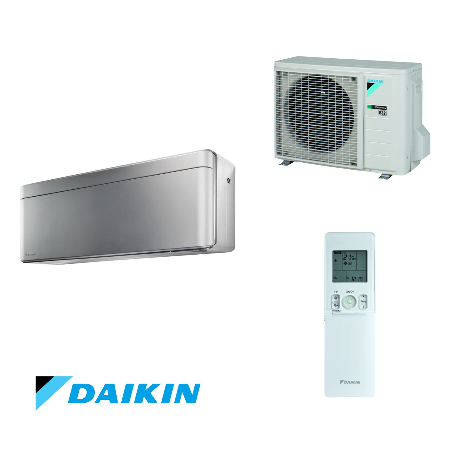 Daikin Stylish - komplet vnútorná a vonkajšia jednotka 4,2 kW strieborná